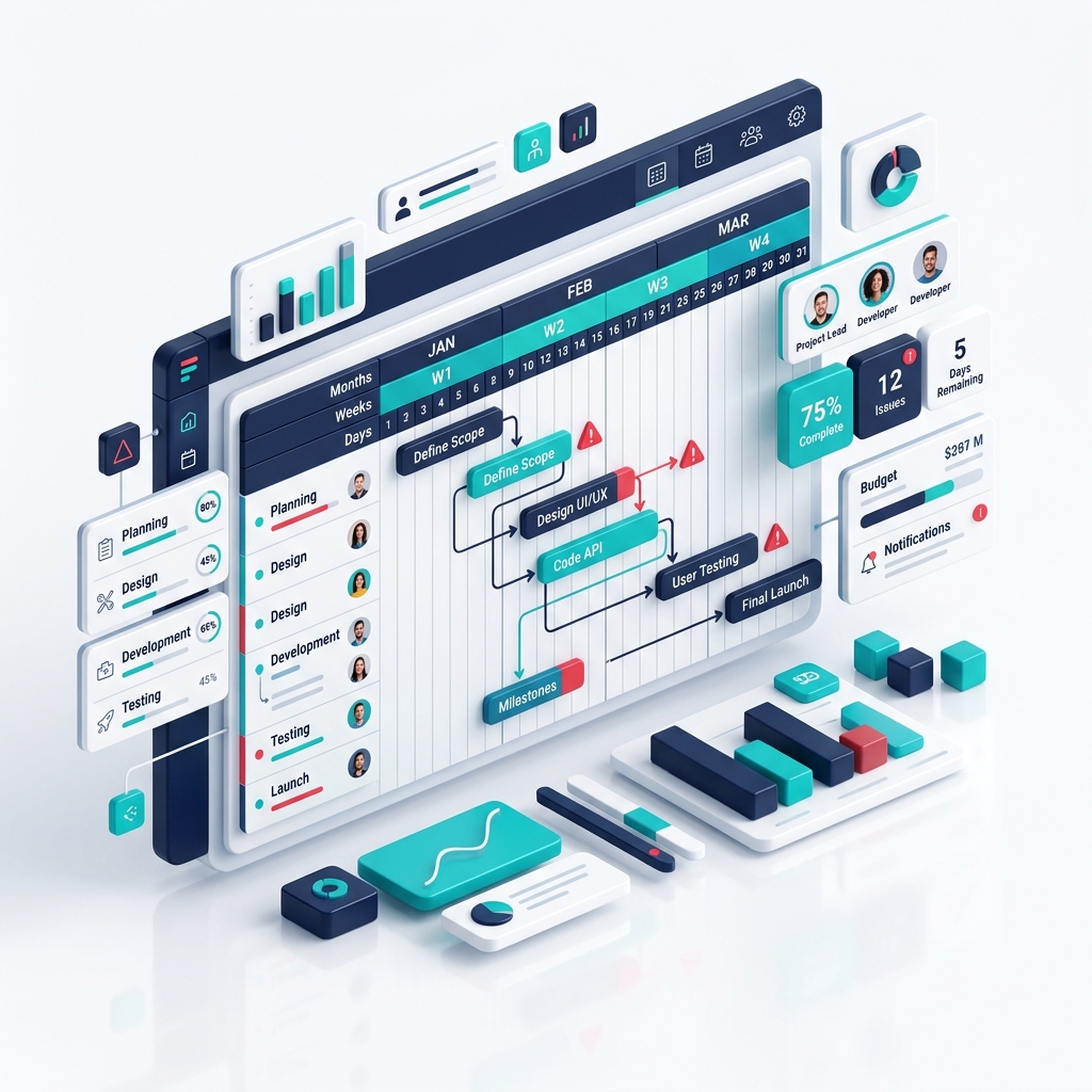 Digital Planning System product mockup